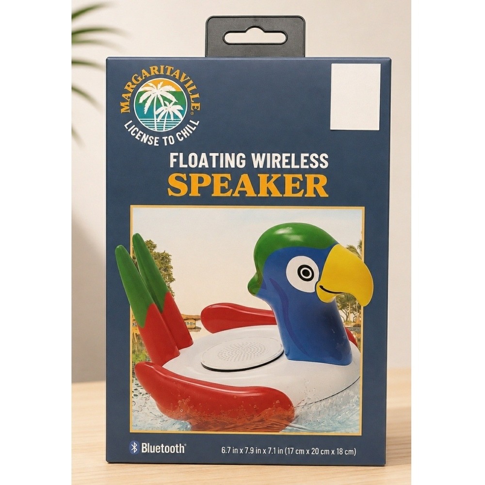 🦜Margaritaville Floating Wireless Bluetooth Parrot Speaker Inflatable NEW